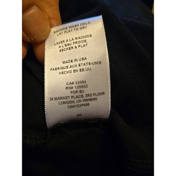 Anthropologie Dolan Left Coast Large Black Mock Neck Stretch Top Quiet L… - Picture 5 of 7